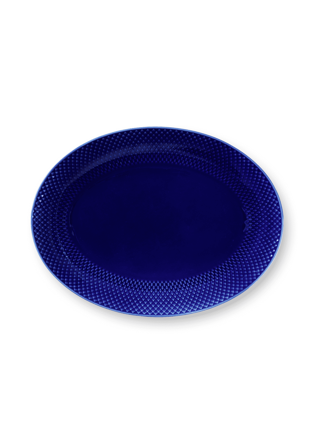 Rhombe Color Oval Serving Dish 35x26.5 cm Dark blue