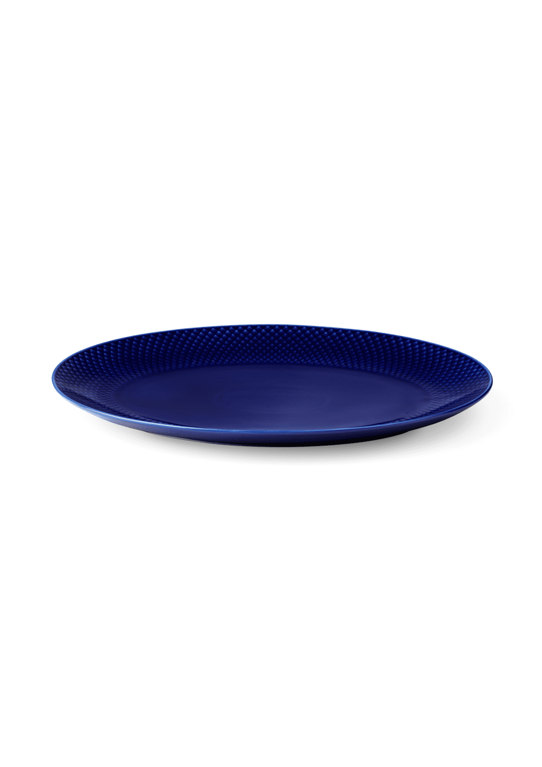 Rhombe Color Oval Serving Dish 35x26.5 cm Dark blue
