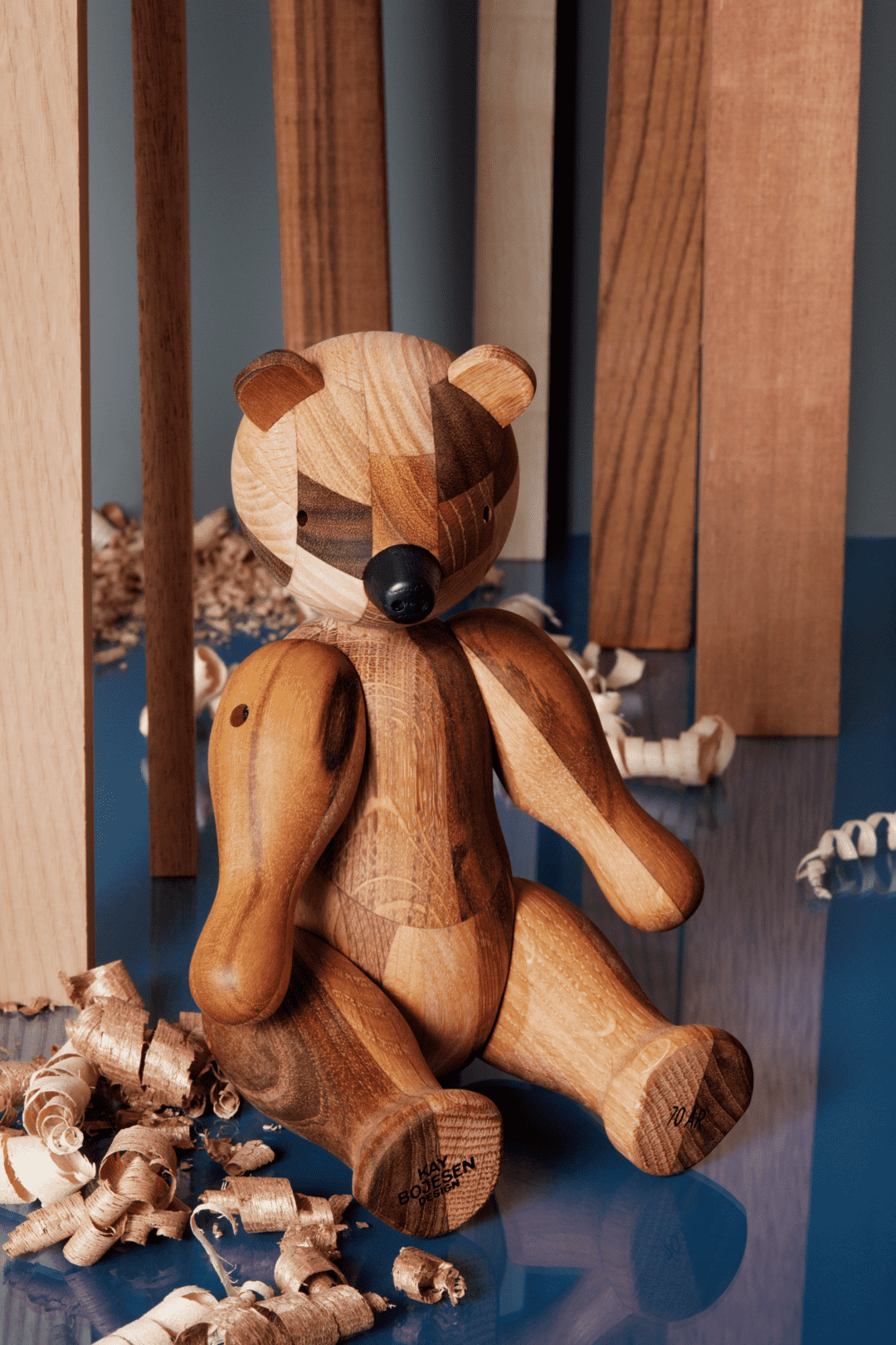 Kay Bojesen Wooden Animals Bear Medium Reworked Anniversay