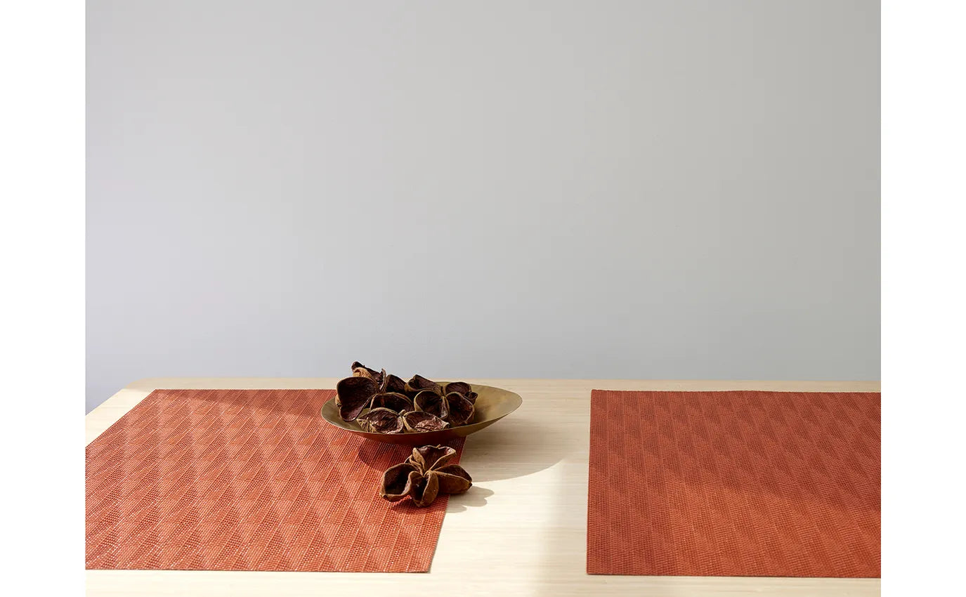 Chilewich Placemat Rectangle 14x19" Arrow, PAPRIKA