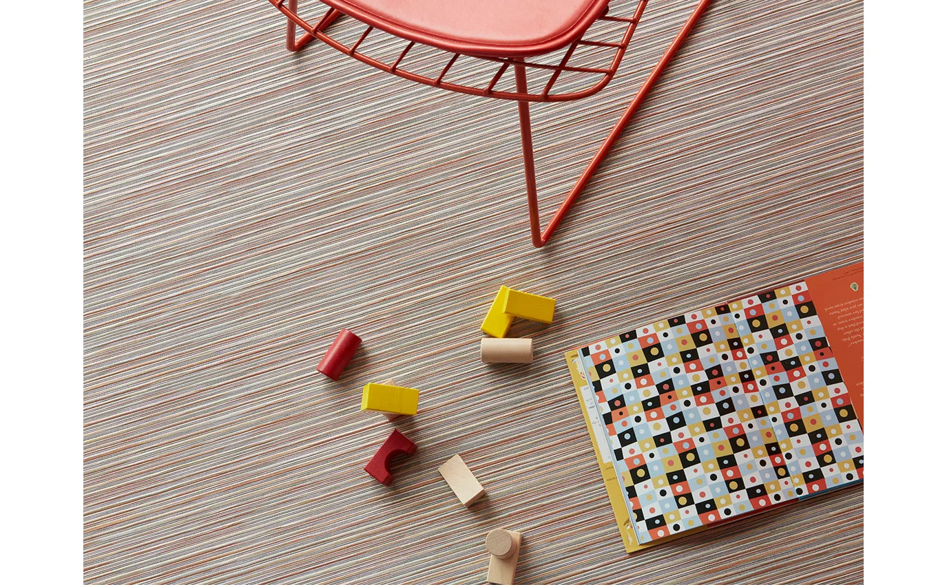 35x48 Woven Floor Mat Rib Weave Spice