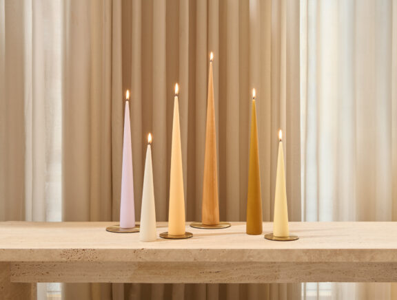 Classic candle plates 9cm