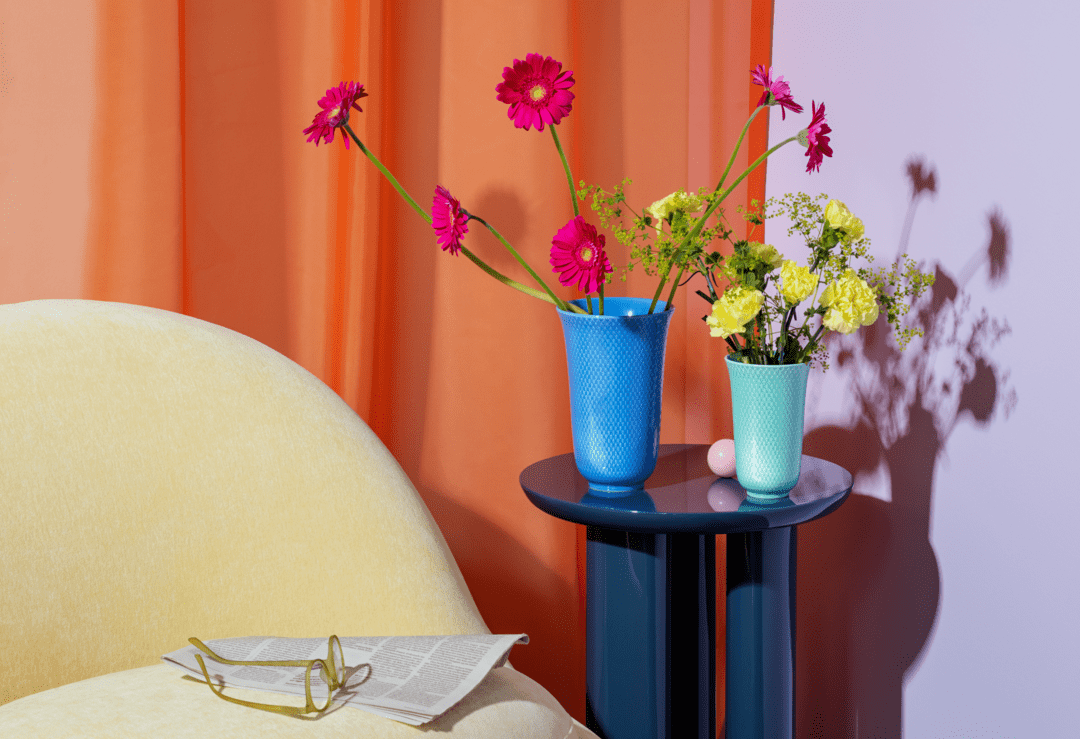 Rhombe Color Vase 20cm Aqua