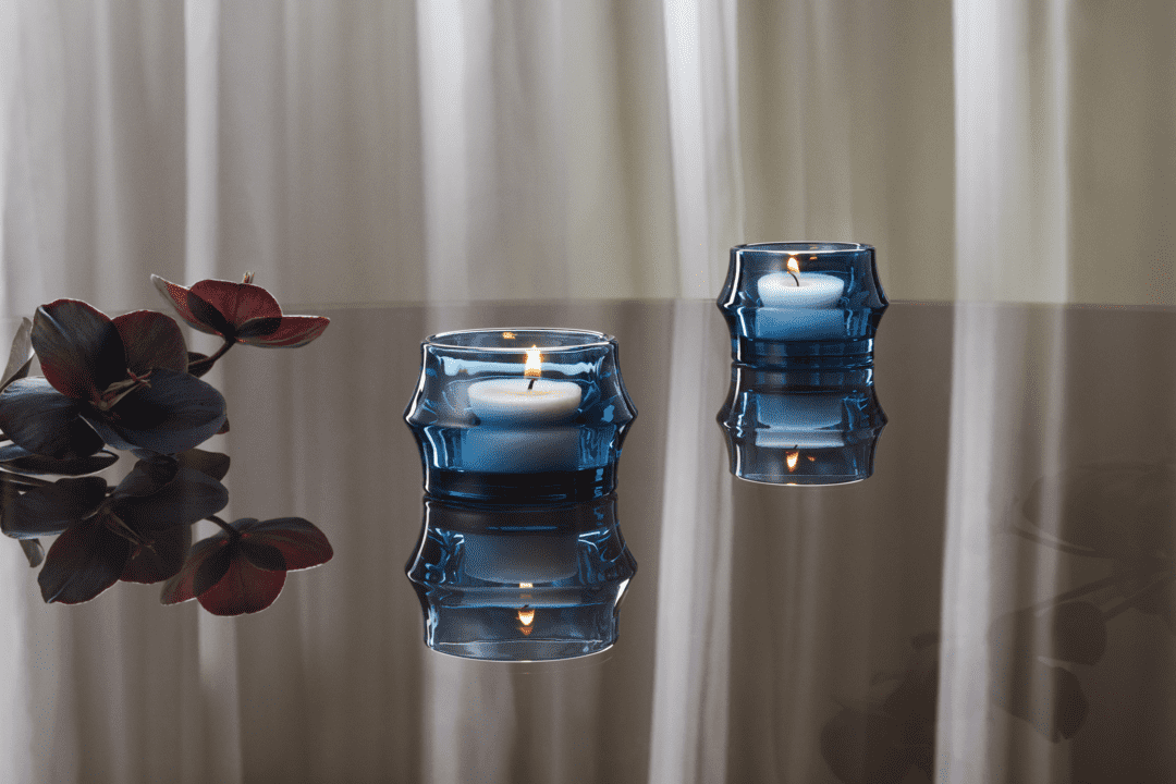 ARC TeaLight Holder Ø7.2 cm / 2.8" Dark Blue 2 pcs.