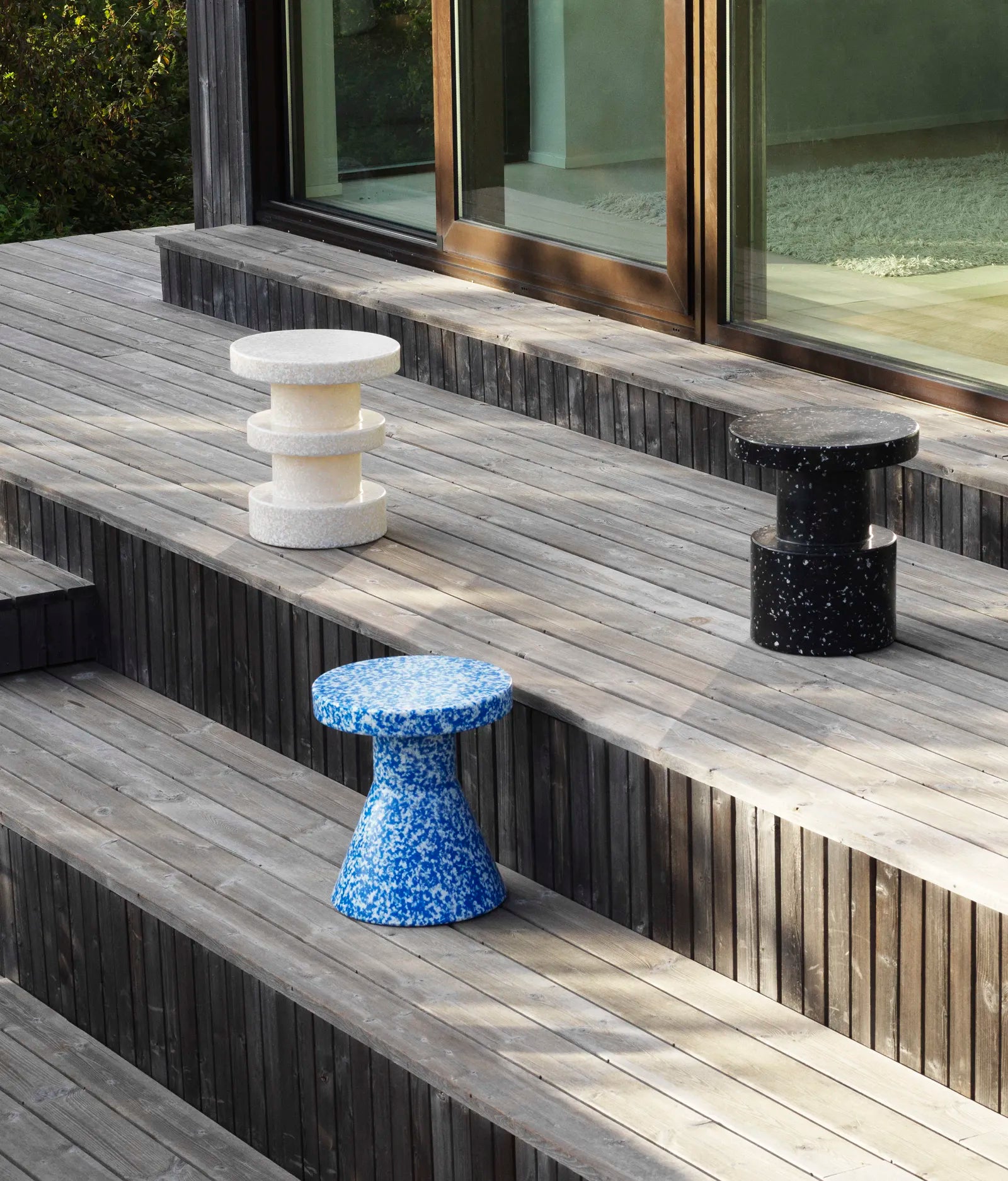 Bit Stool Stack White / White