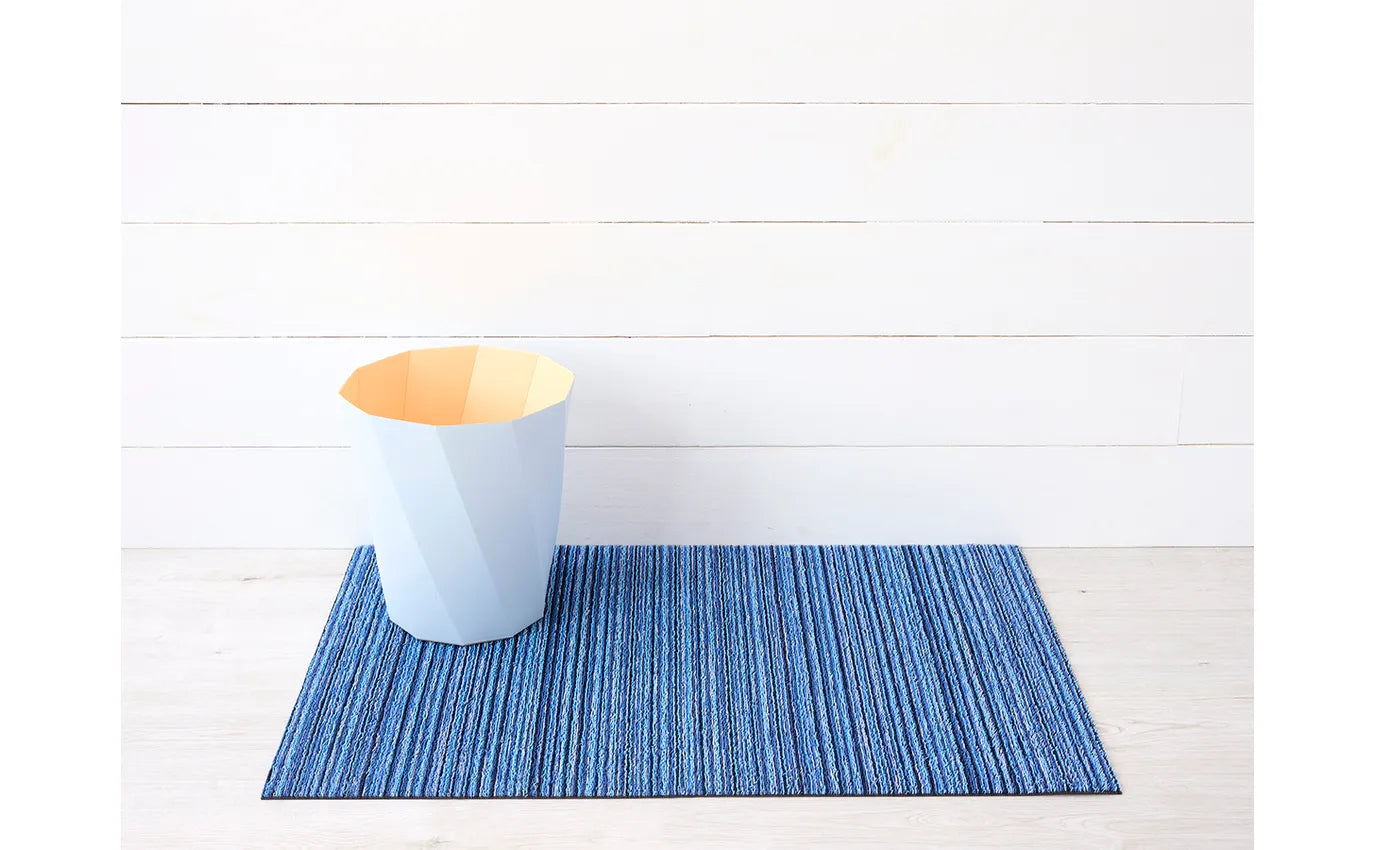 Shag Big Mat Skinny Stripe -Ocean 36"x60"