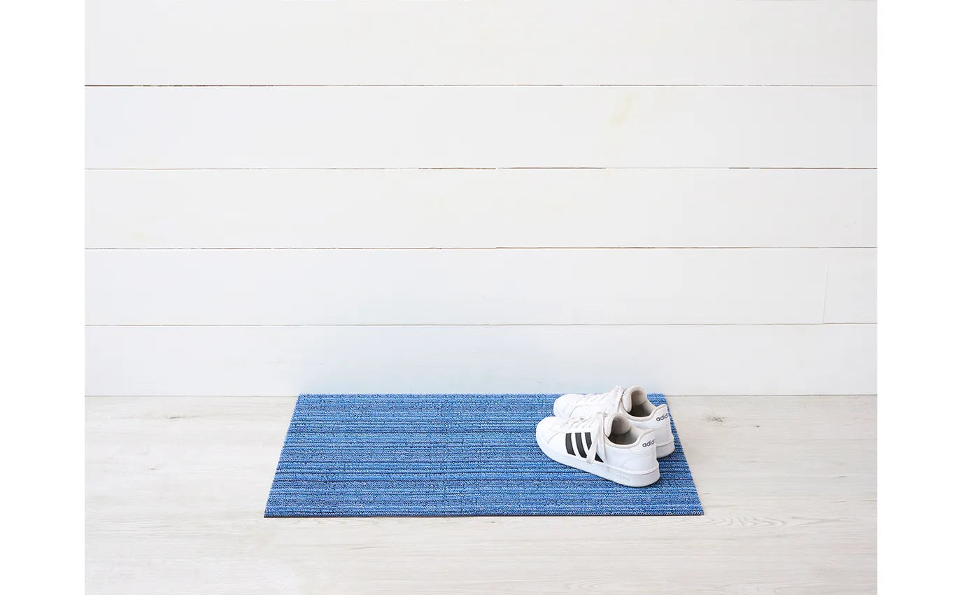 Shag Big Mat Skinny Stripe -Ocean 36"x60"