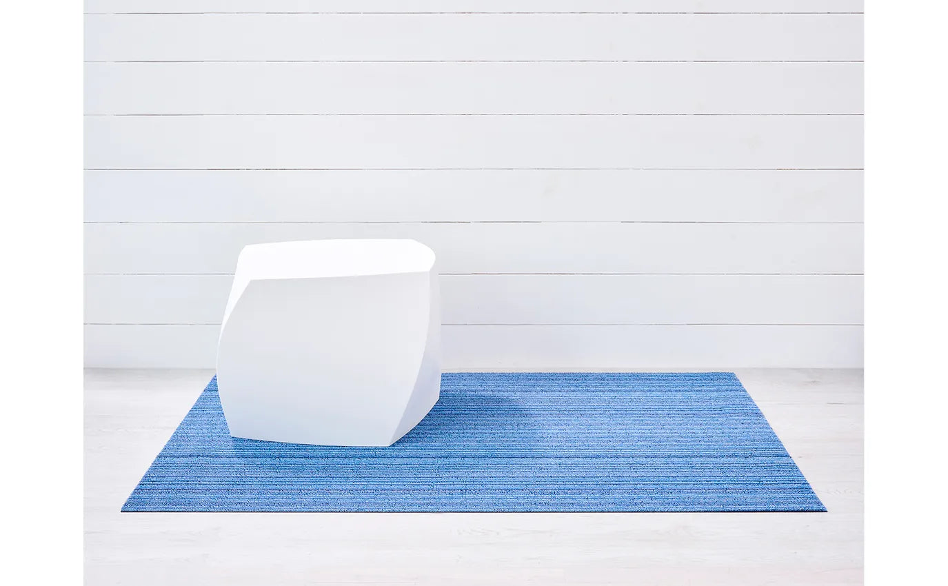 Shag Big Mat Skinny Stripe -Ocean 36"x60"