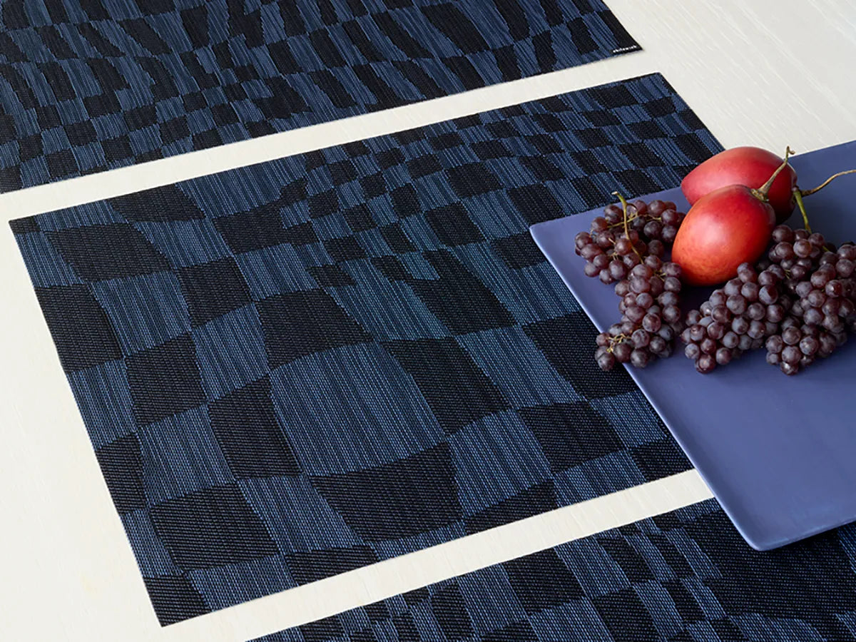 Chilewich Placemat Rectangle 14x19" Warp Ocean