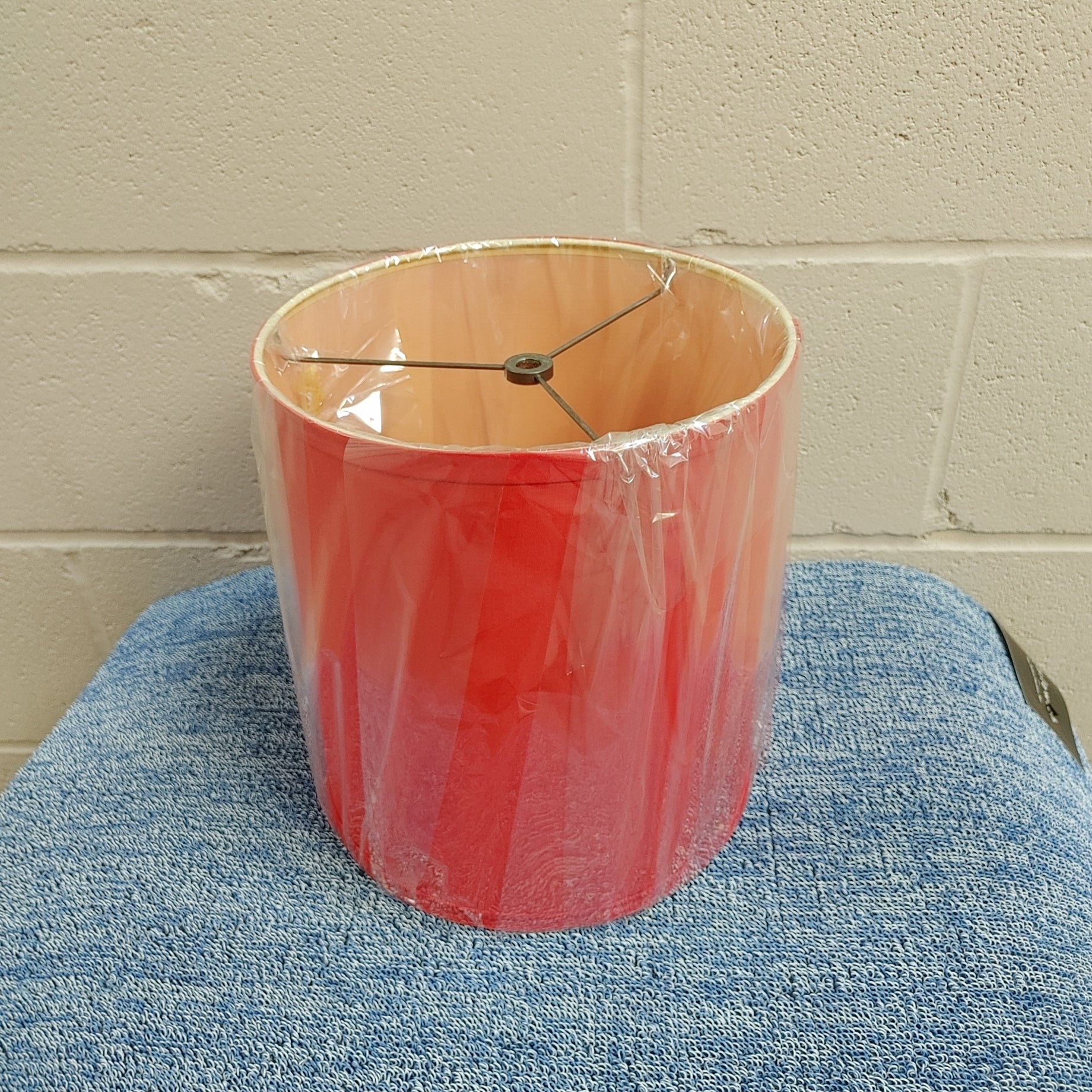 Lampshades In stock #4 Standard red linen