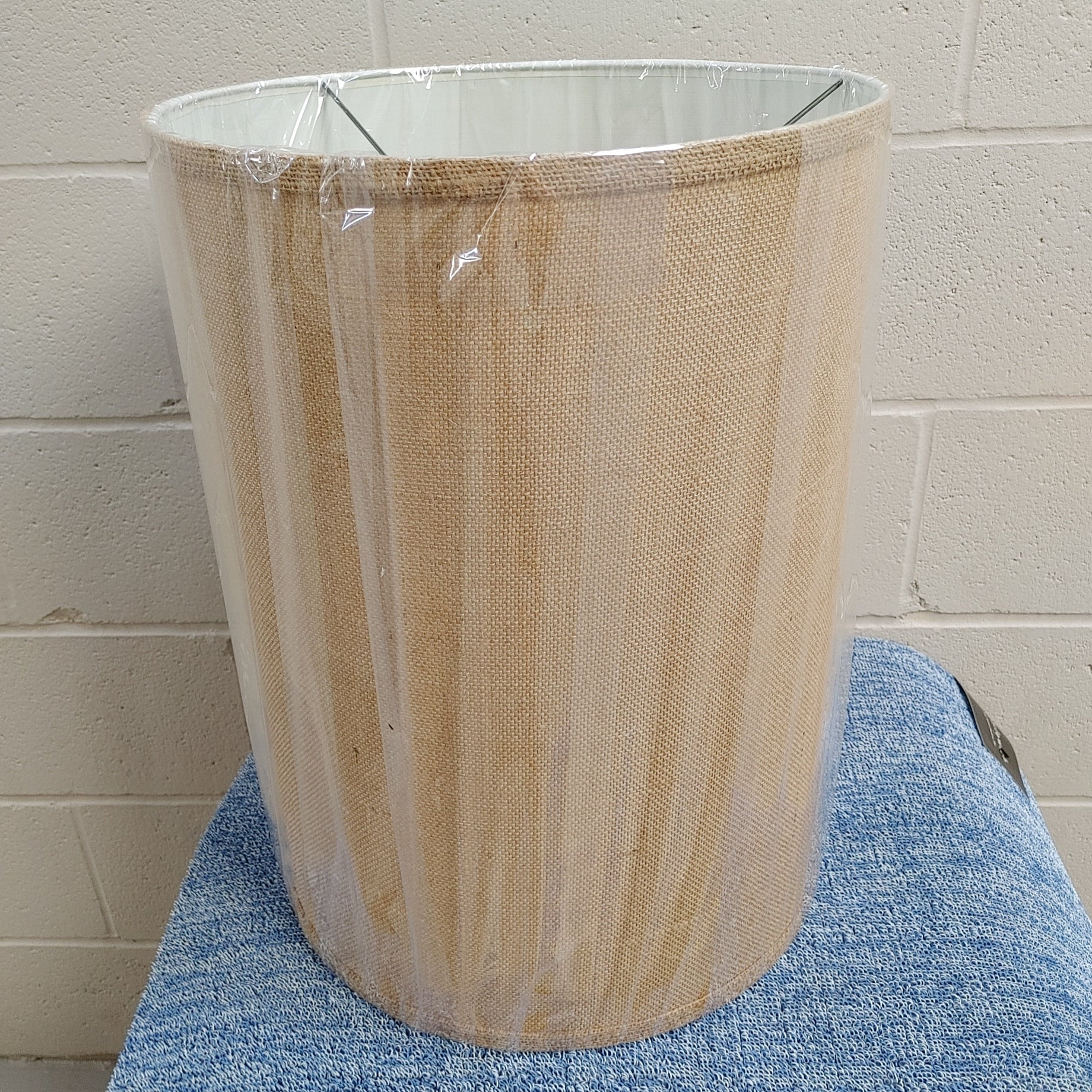 Lampshades In stock #7 Standard brown burlap