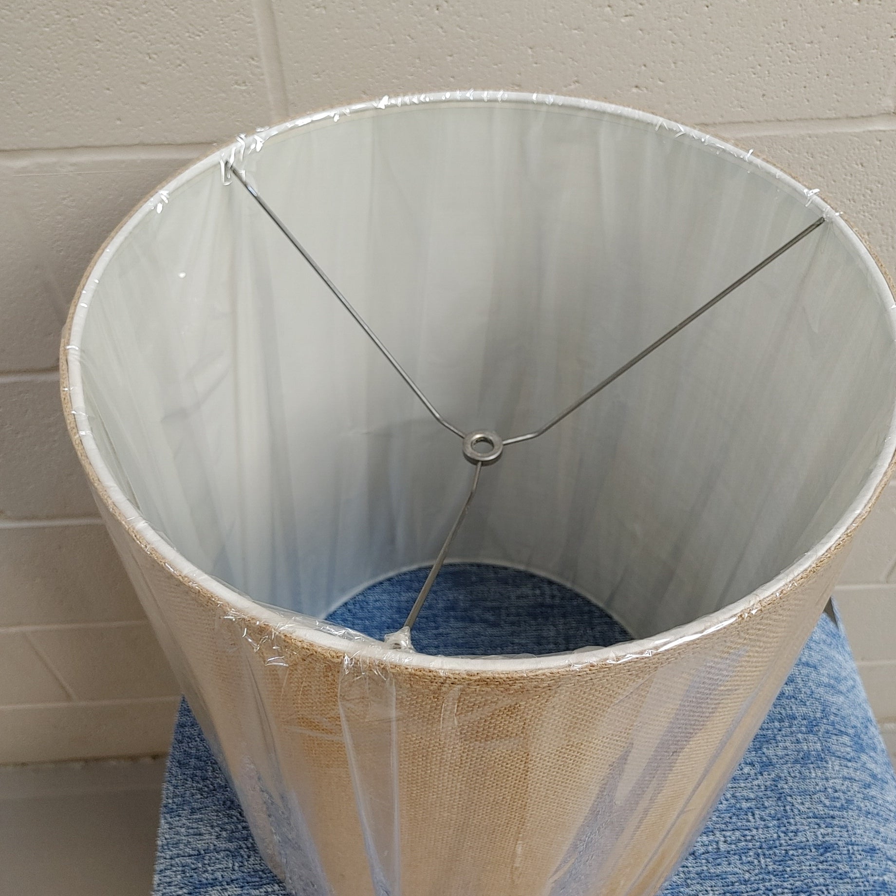 Lampshades In stock #7 Standard brown burlap