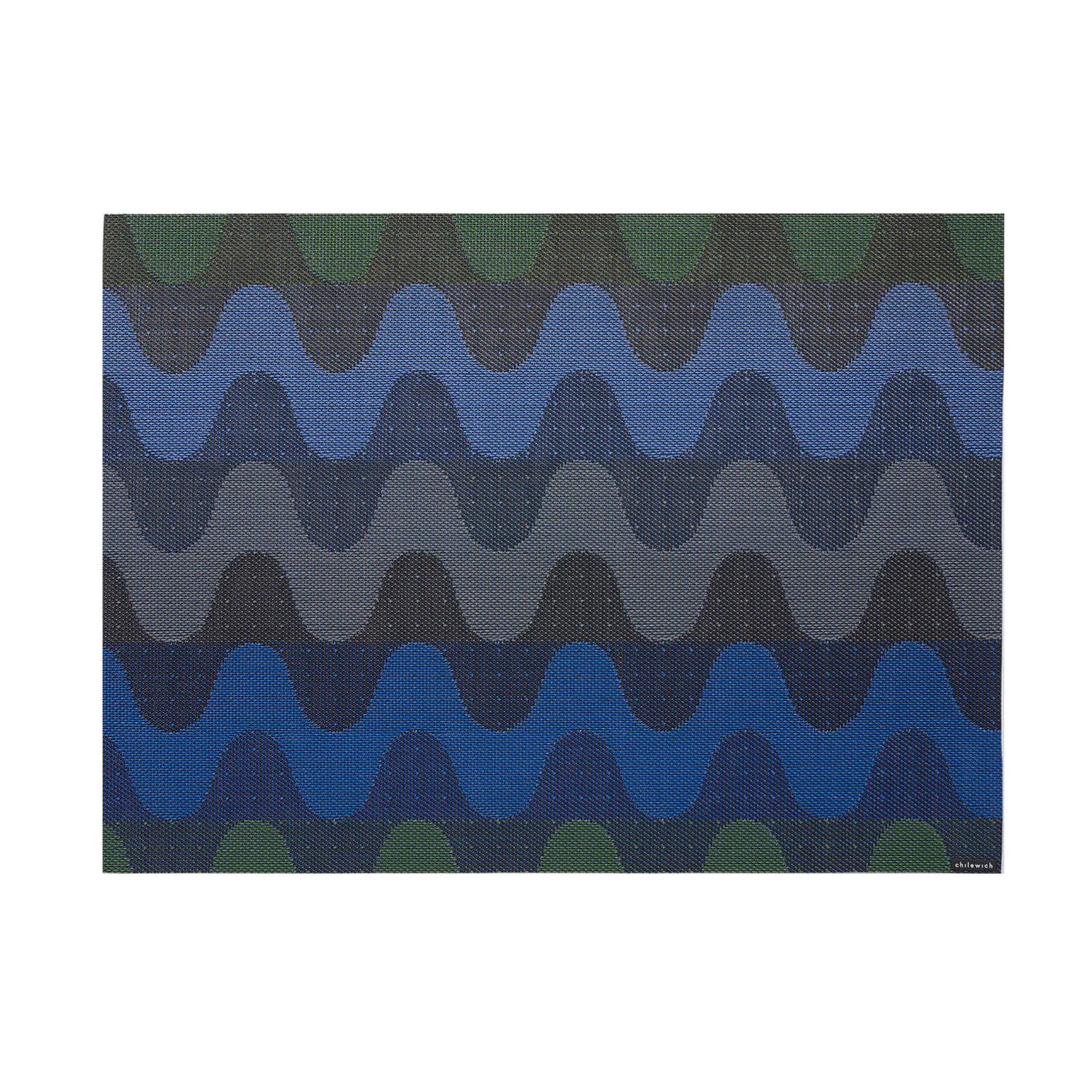 Chilewich Placemat Rectangle 14x19" Wiggle - Deep Sea