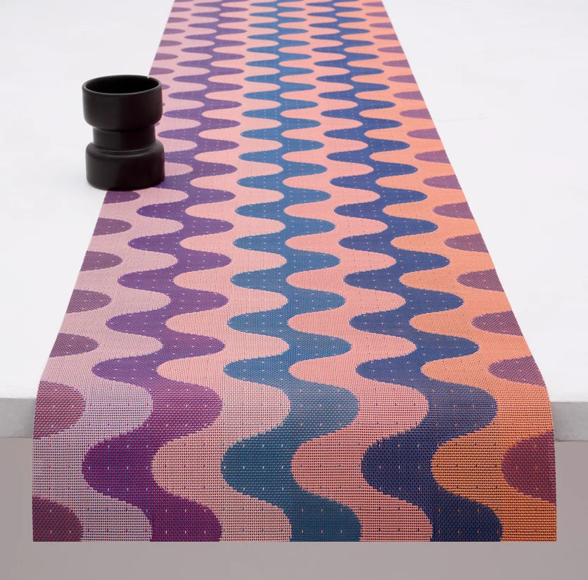 Chilewich Runner 14x72" Wiggle - Heatwave