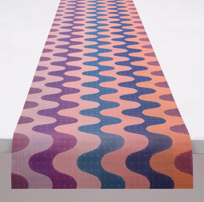 Chilewich Runner 14x72" Wiggle - Heatwave