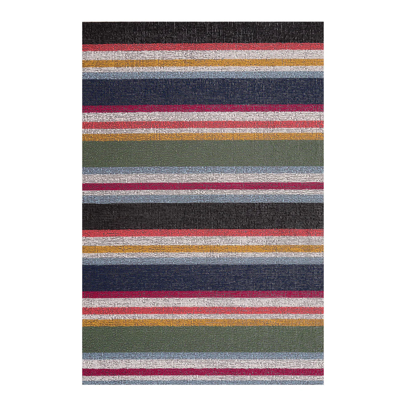 Shag Big Mat Shuffle Stripe -PETUNIA 36"x60"