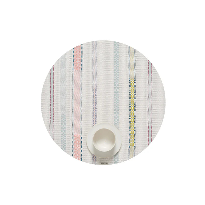 Applique Round Placemat Almond