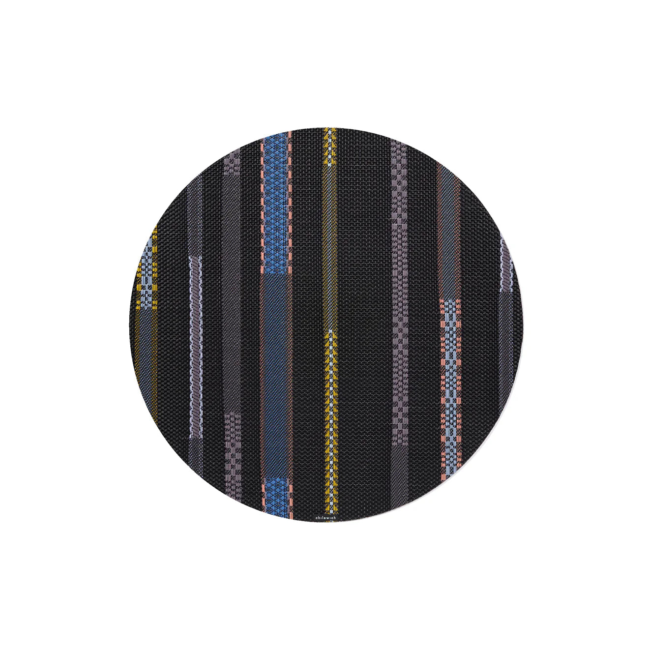 Applique Round Placemat Nero