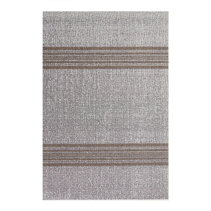 Relay Stripe Shag Mat- Ivory