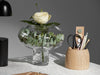ChiCura Copenhagen Porcini Vase Black/Clear Glass, h. 22 cm Living / Containers & Vases Black / Clear