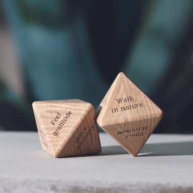 ChiCura Copenhagen Mindfulness Wooden Dice CC2 Living / Figures & Dice Oak