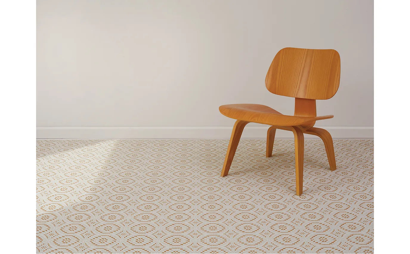 26x72 Woven Floor Mat Overshot Butterscotch