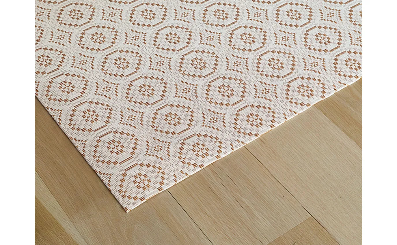 26x72 Woven Floor Mat Overshot Butterscotch