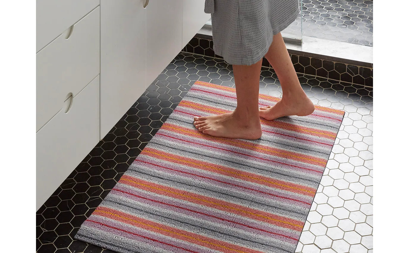 Shag Door Mat Ribbon Stripe -Bon Bon 18"x28"