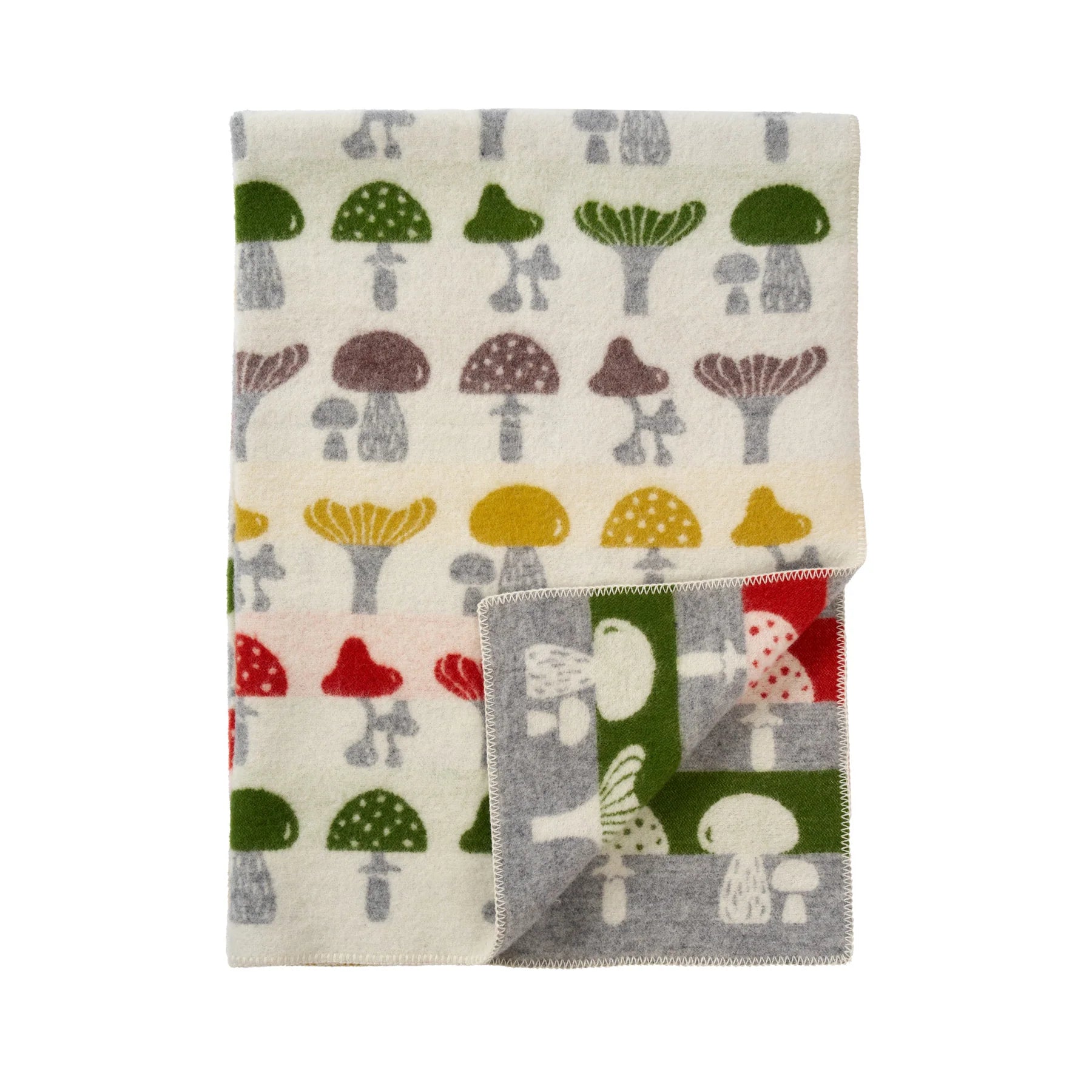 Wool blanket 130x180 cm Mushroom multi
