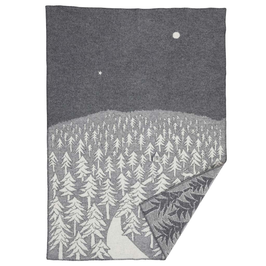 Klippan wool blanket House in the Forest Grey