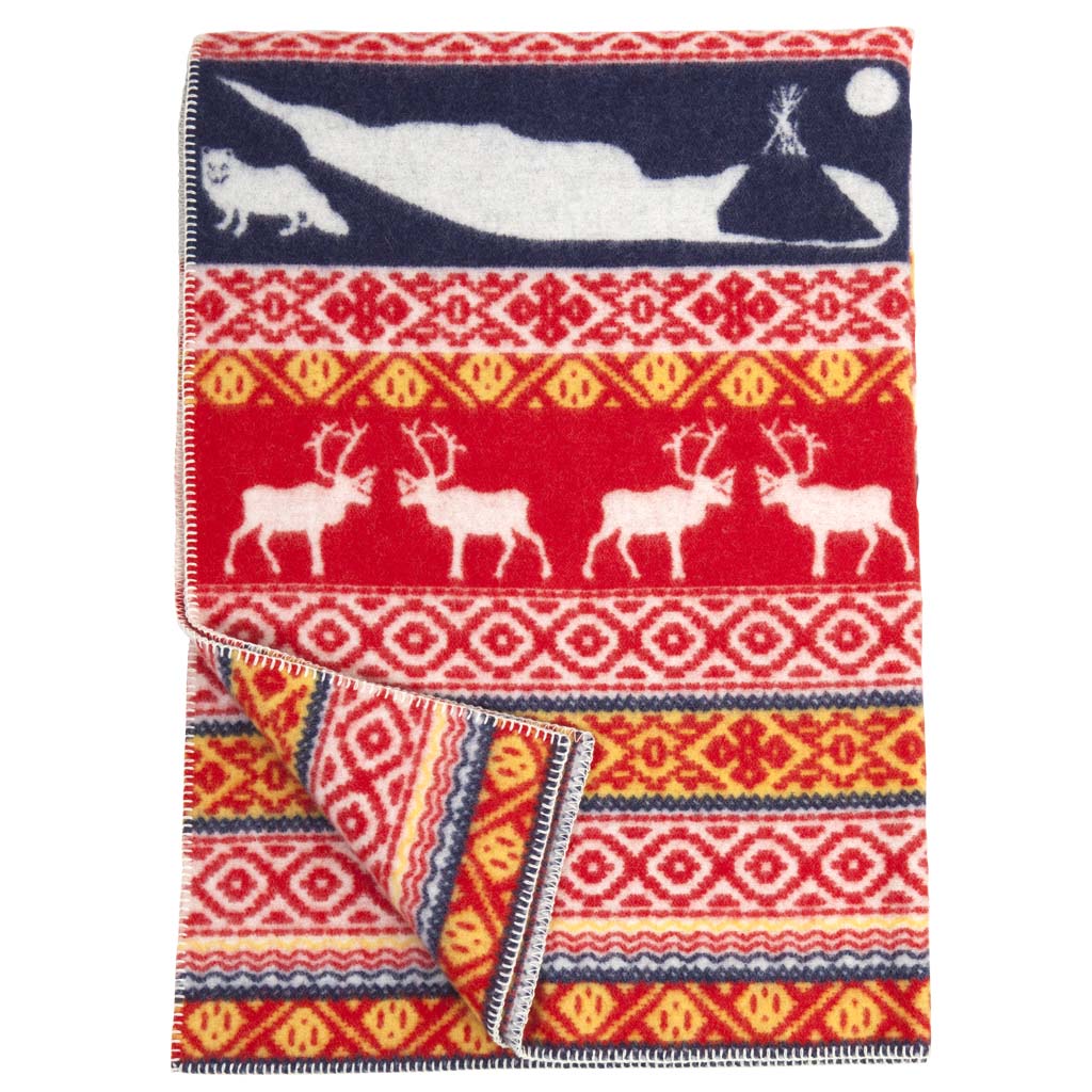 Klippan wool blanket Sarek RED