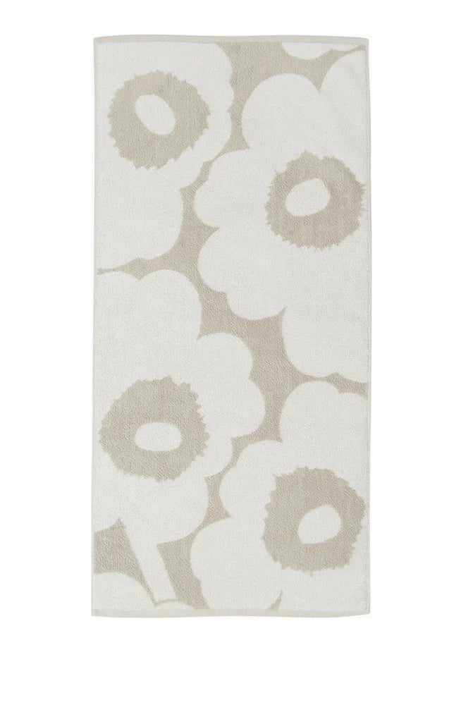 Unikko hand towel 50x70 cm Beige / White  071200 810