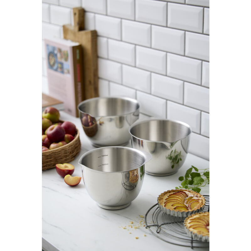 Margrethe Steel Mixing Bowl Set 3PC