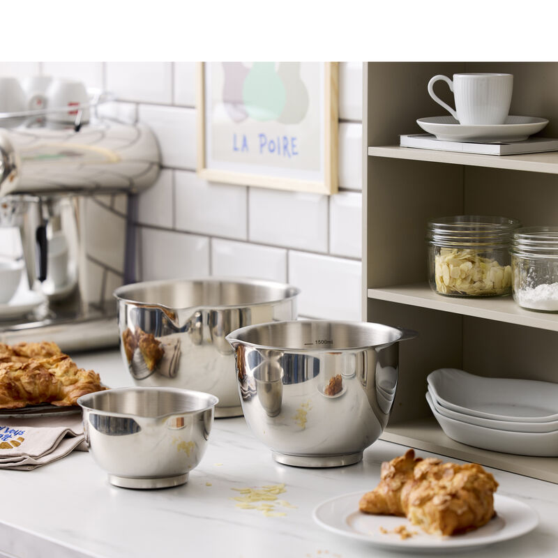 Margrethe Steel Mixing Bowl Set 3PC