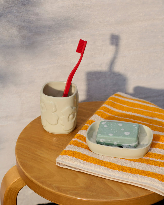 Unikko Toothbrush holder Stoneware