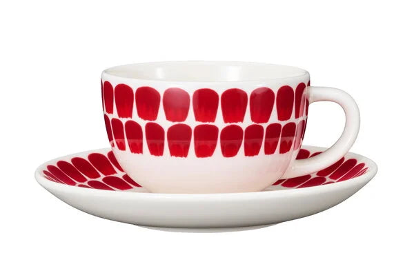 24H by Arabia Finland Saucer 17cm / 6.7" Tuokio red