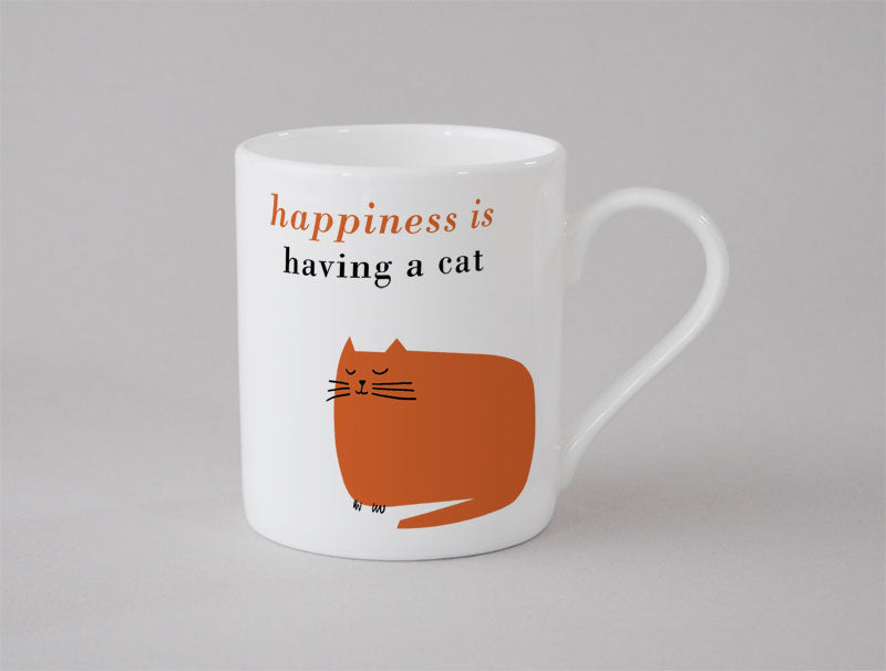 Happiness Cat nap Small Mug Orange