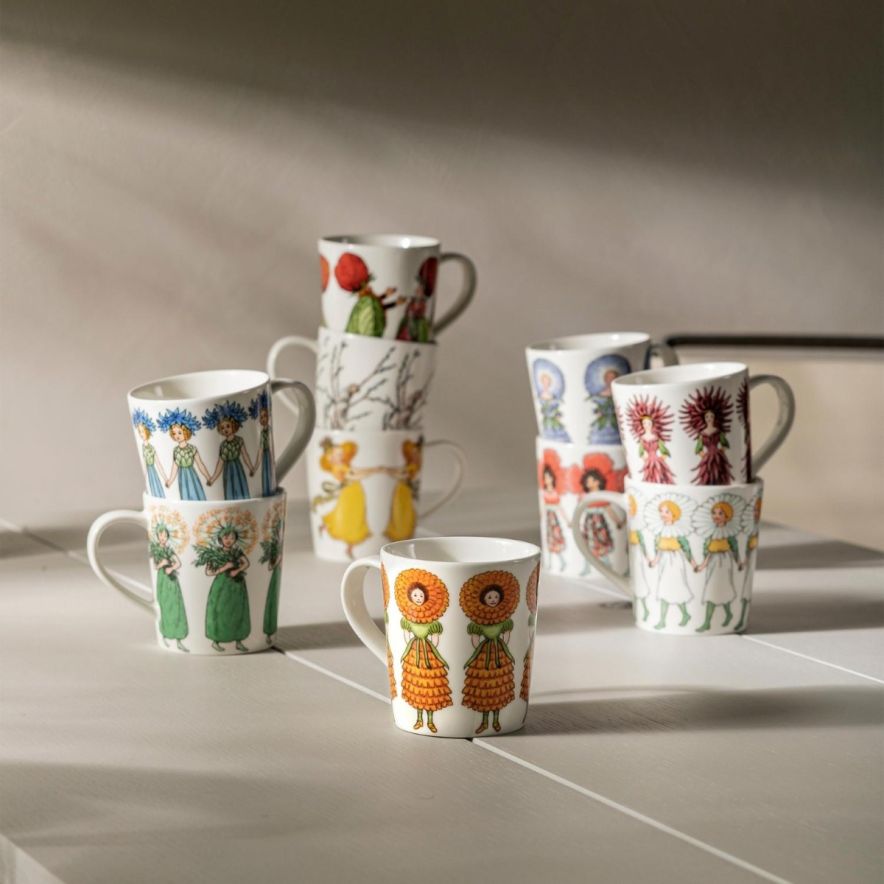 Mug with handle Strawberry family 40 cl
