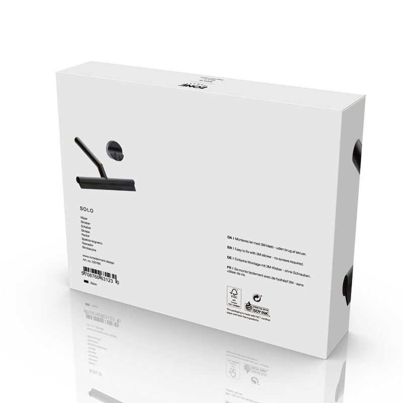 ZONE WIPER w/Holder Black 8x7"