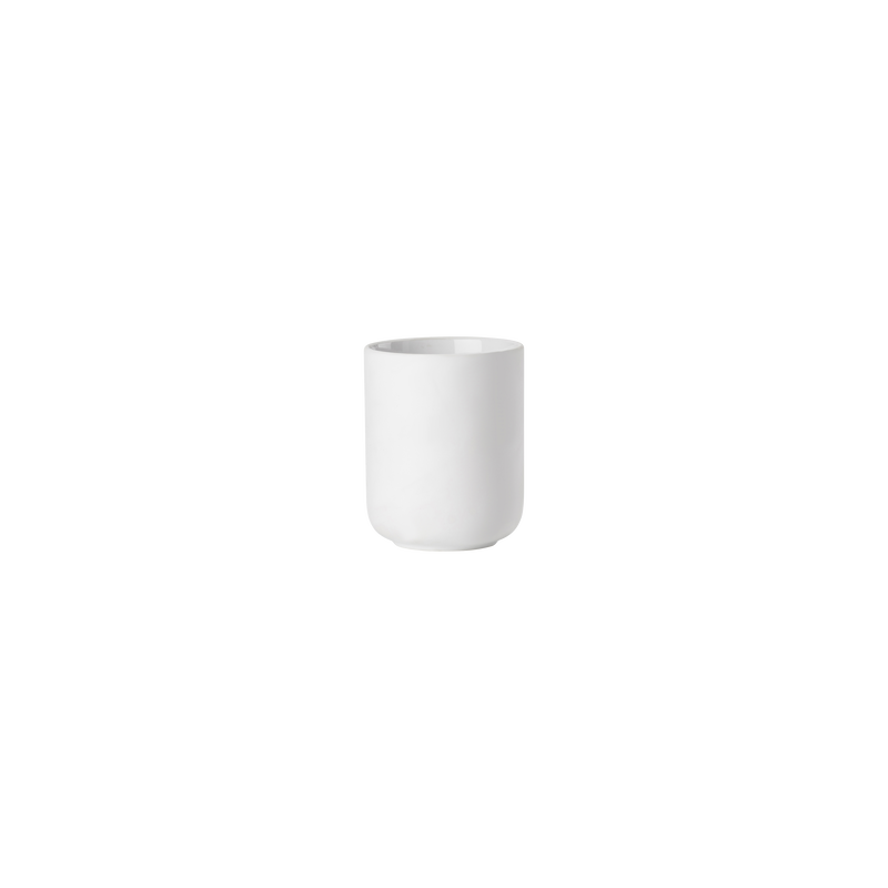 ZONE UME Tooth Brush Mug White 4"