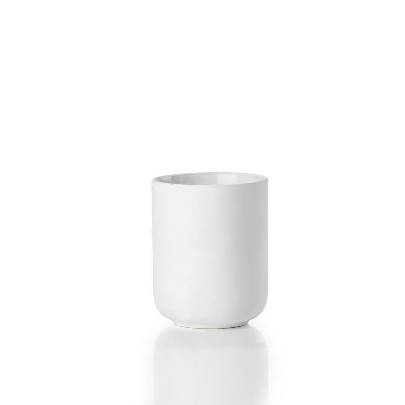 ZONE UME Tooth Brush Mug White 4"