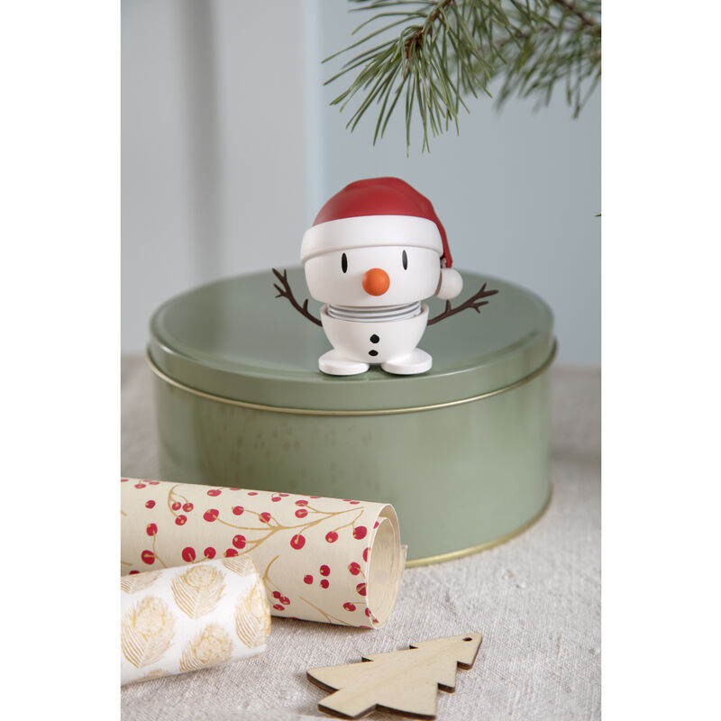Small Santa Snowman Soft White