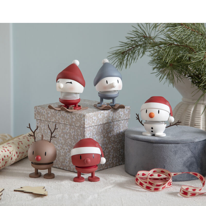 Small Santa Snowman Soft White