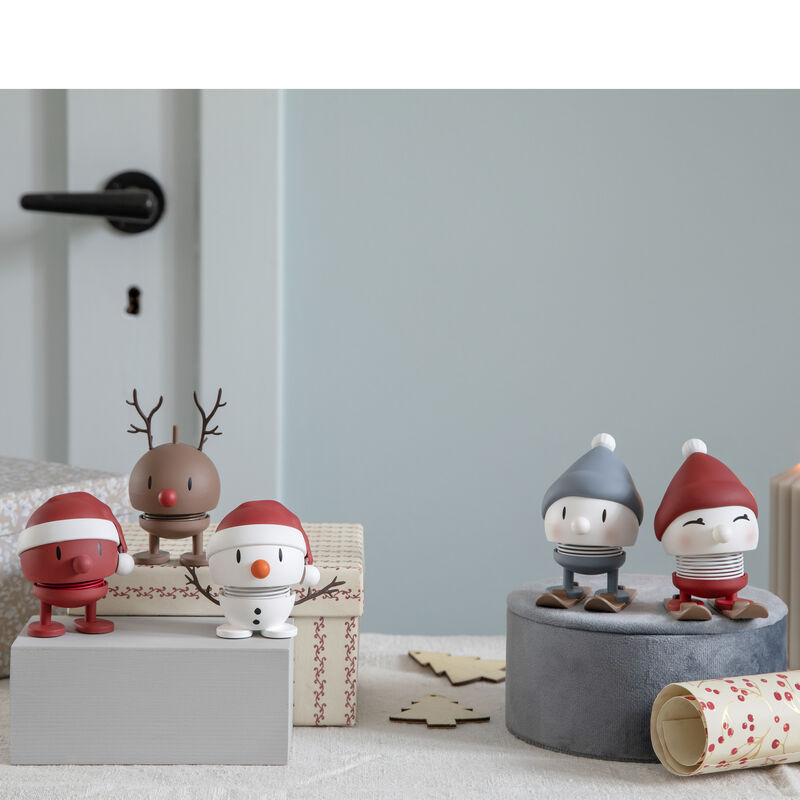 Small Santa Snowman Soft White