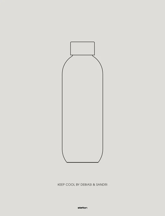 Keep Cool vacuum insulated bottle 0.6 l.- Black