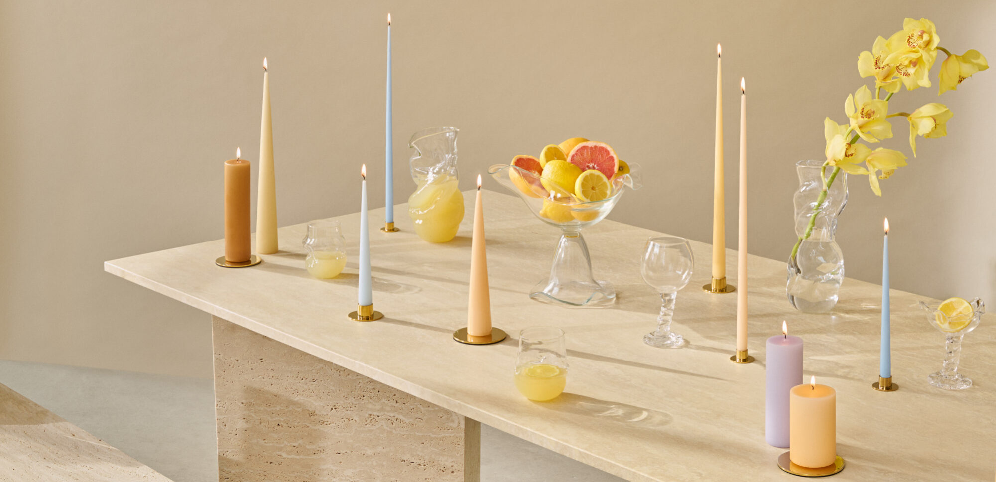 Classic candle plates 9cm