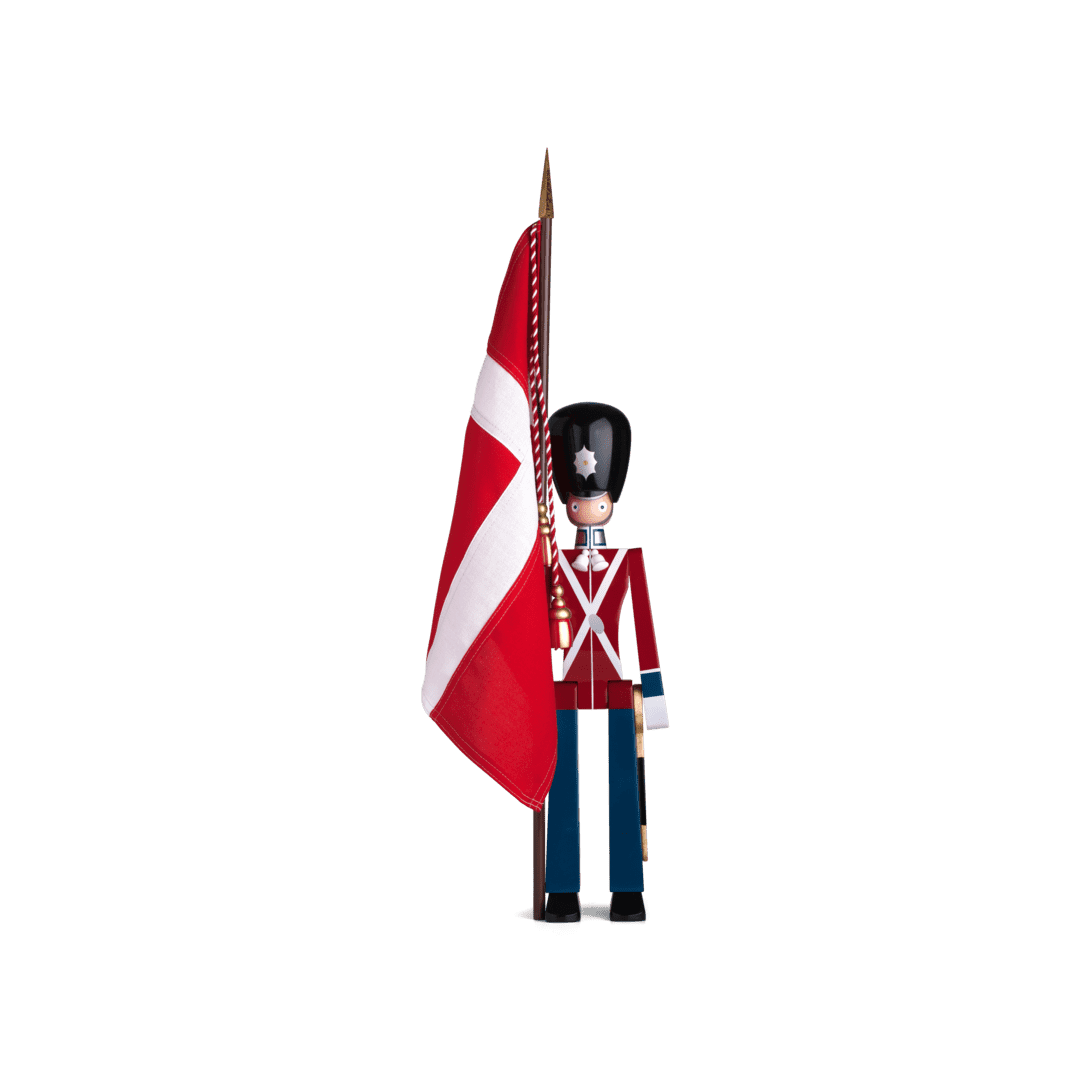 Kay Bojesen wooden Figure Guardsman Standard bearer Medium