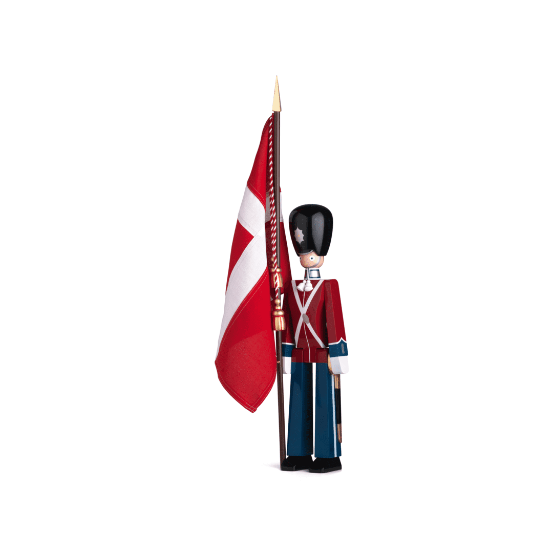 Kay Bojesen wooden Figure Guardsman Standard bearer Medium