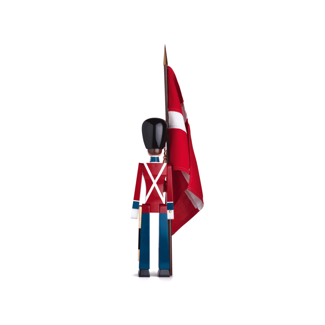 Kay Bojesen wooden Figure Guardsman Standard bearer Medium