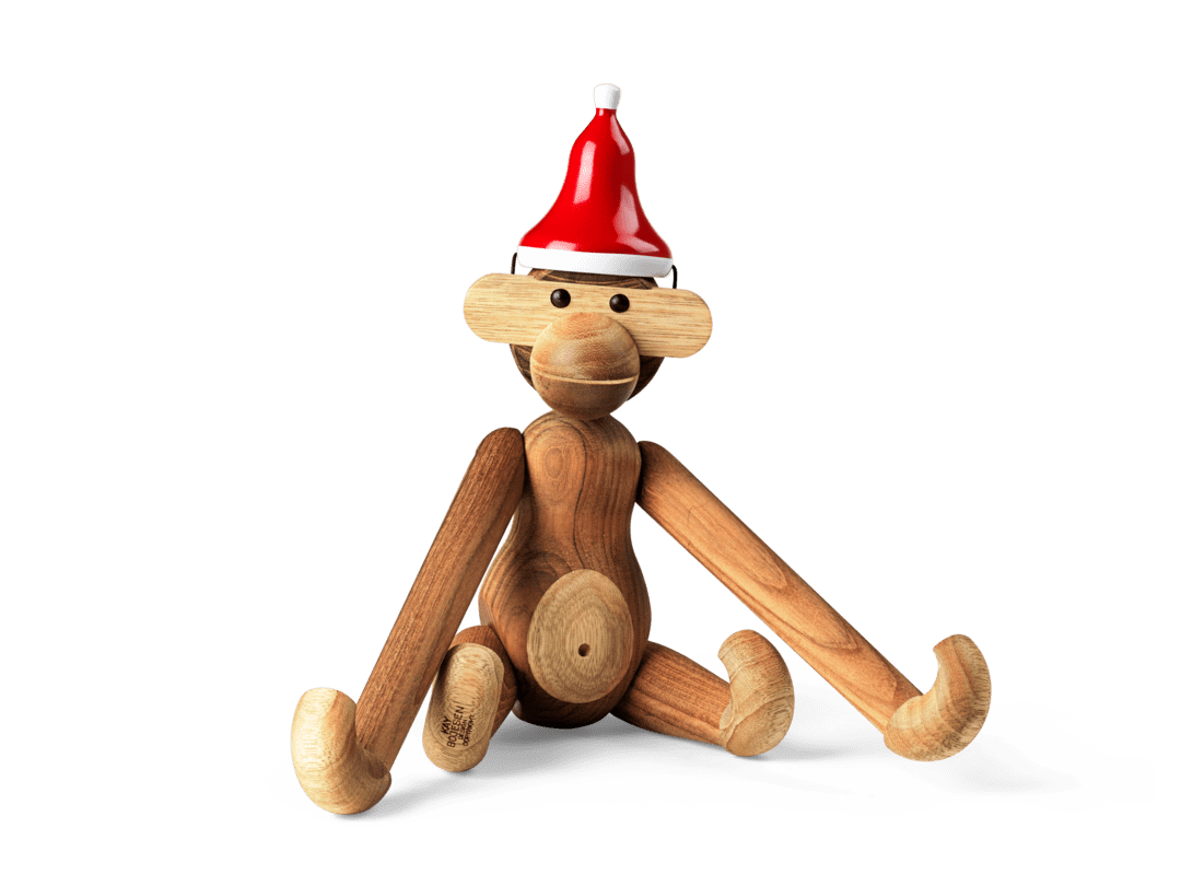 Kay Bojesen wooden Figure Hat Medium monkey Santa's Cap
